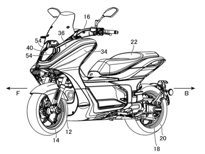 Plans of Yamaha E01 Electric Scooter Revealed in Patent