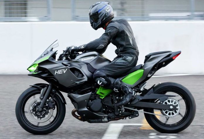 Kawasaki Ninja HEV Hybrid Bike Spotted in Italy