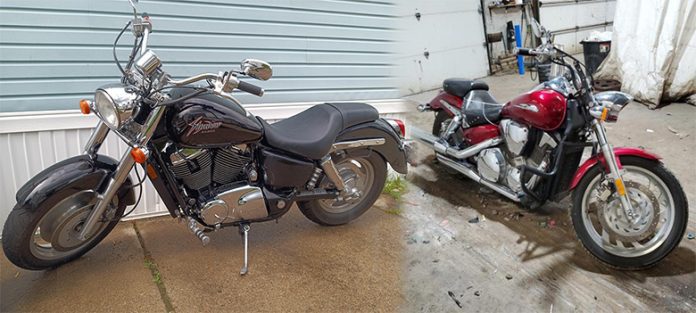 2023 Honda Shadow Sabre 1100 vs 2023 Honda VTX1300