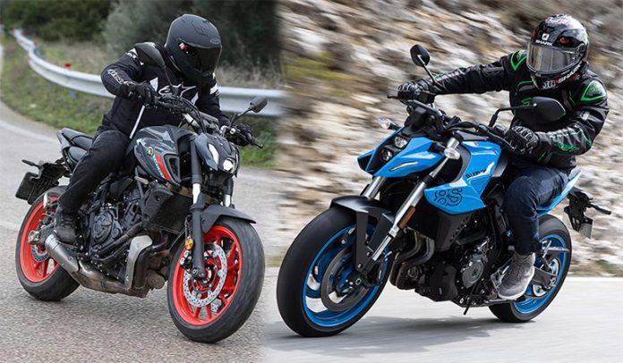 2023 Yamaha MT-07 vs 2023 Suzuki GSX-8S