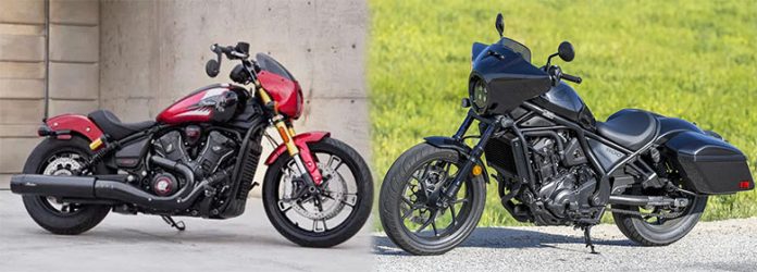 2024 Indian Scout vs 2024 Honda Rebel 1100